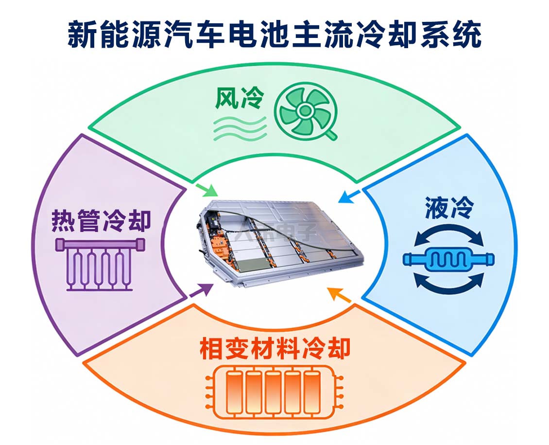 新能源汽車(chē)電池主流冷卻系統(tǒng) 新能源汽車(chē)電池主流冷卻系統(tǒng)
